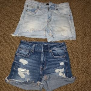 bundle 2 pairs of american eagle jean shorts